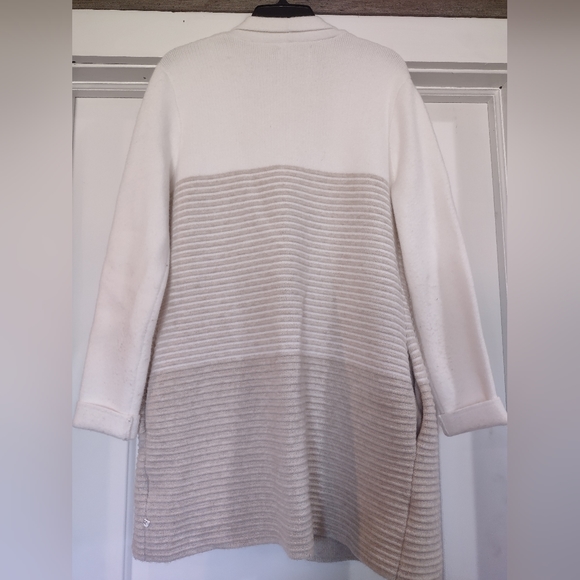 Elle Textured-Stripe Coatigan - Picture 8 of 10